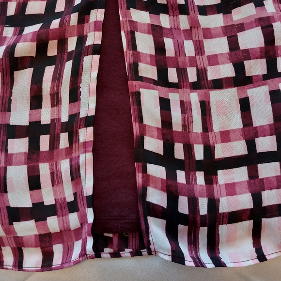 Elle Sleeveless Plaid Blouse Top XXL - Picture 5 of 8